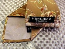 ♪31068C♪良品【花 植物 柄】キミジマ【KIMIJIMA】ネクタイ_画像3