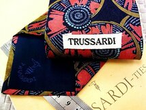 ♪31260C♪良品【花 扇風機 柄】トラサルディ【TRUSSARDI】ネクタイ_画像2