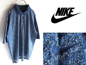 00s Vintage NIKE GOLF Nike Golf Logo вышивка искусство рисунок общий рисунок хлопок джерси - рубашка-поло L bruna iki Japan стандартный товар кошка pohs возможно 