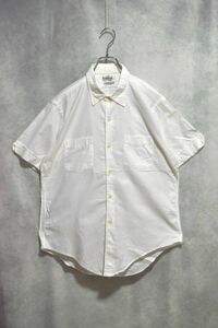 【60年代日本製!!】60s ホワイトコットンボタンダウンシャツ / made in japan / size s / ショートスリーブ ビンテージシャツ