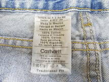 a519◆カーハート トラディショナルフィット ジーンズ◆40×30 メキシコ製 Carhartt デニムパンツ 海外直輸入 古着 USED 5F_画像4