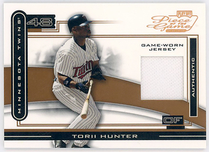 TWINS-ANGELS-TIGERS△TORII HUNTER/2003 PLAYOFF PIECE OF THE GAMEジャージ #150 ブロンズ版!