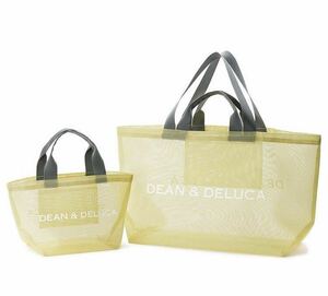 [ free shipping * prompt decision ] mesh tote bag citrus yellow BIG &S size set DEAN&DELUCA