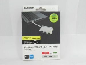 V 16-4 未開封 ELECOM エレコム USB Type-C モバイルドッキングステーション DST-C06WH USB3.0 HDMI 超高速データ通信