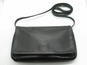 V 13-4 shoulder bag Jurgen Lehl total leather leather Mini size black 