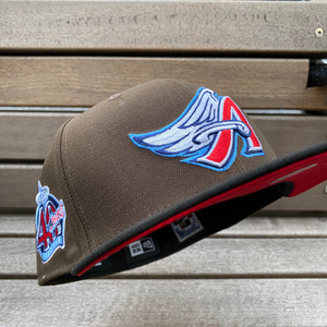 米国正規品 【7.5/8】 NEWERA ニューエラ LA ANGELS ロサンゼルス エンゼルス 限定モデル 40周年記念 Cooperstown クーパーズタウン 茶