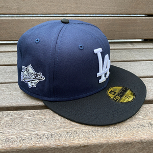 米国正規品 【7.1/8】 NEWERA ニューエラ 59FIFTY ロサンゼルス ドジャース LA Dodgers 限定 ‘88年 ワールドシリーズ Cooperstown 紺 黒