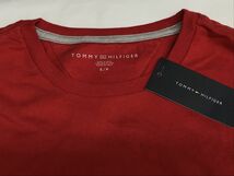 USA正規品 【2XL】 トミーヒルフィガー TOMMY HILFIGER 長袖 Tシャツ ロンT 赤 RED 袖トリコロール ロゴテープ アメリカ規格 _画像4