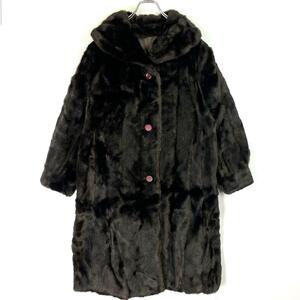 Dubrowsky&Joseph Vintage fake fur coat black 