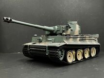 ☆ Ver.7.0 塗装済み完成品 赤外線 バトルシステム付 対戦可能☆ Heng Long 2.4GHz 1/16 タイガーI型【特注 迷彩色 メタルギアボックス】_画像2