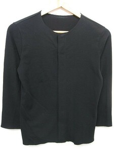 [ beautiful goods ] Jurgen Lehl no color jacket blouse stretch material black black lady's M size autumn spring for #L27061SSS23-230612-10