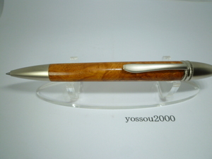 微小杢　花梨瘤杢 ロングタイプ　木製ボールペン 三菱ジェットストリーム芯