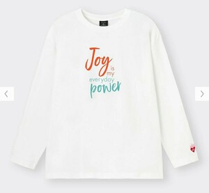 XXLサイズ 新品 未使用 ELLE グラフィックT 長袖 Tシャツ ホワイト 白 ロンT 綿100 GU 3L 大きいサイズ 送料無料