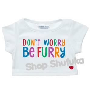  build a Bear * short sleeves T-shirt white with logo soft toy teddy bear Duffy Shellie May .. Western-style clothes tops DON*T WORRY BE FURRY