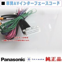 パナソニック 純正品 車両インターフェイスコード Panasonic CN-HA02D CN-HA02WD リアモニター 映像出力 用 etc メール便送料込み (PZ34L_画像2