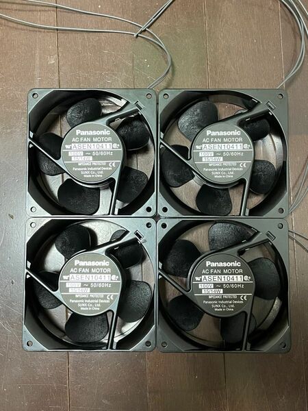 Panasonic AC FAN MOTOR ASEN 10411 4個セット AC100V リード線あり