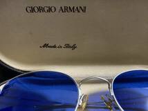 GIORGIO ARMANI ヴィンテージ　フレームITALY製　サングラス　メガネ　ブルーレンズ_画像5