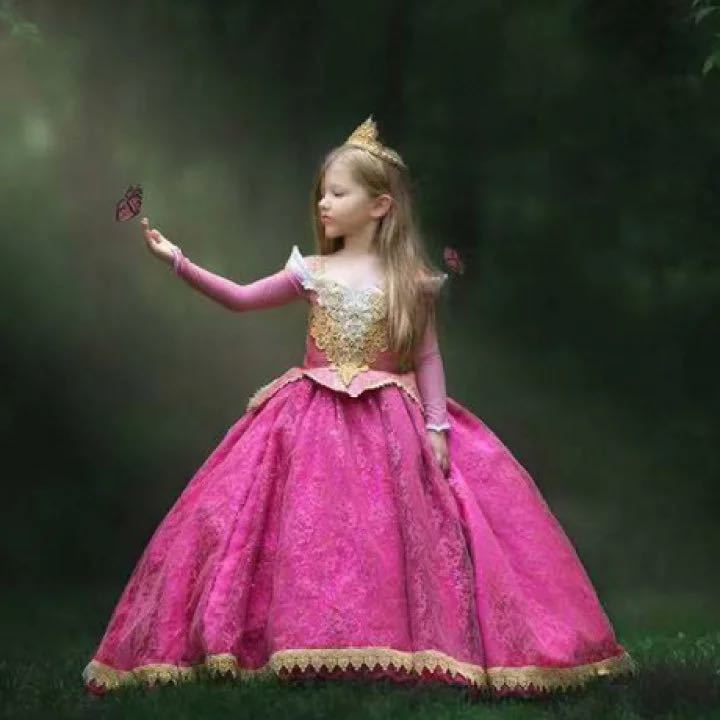 120 子供用 プリンセス ドレス コスチューム コスプレ 衣装 ハロウィン 姫