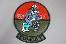 ★ TOMCAT 艦上戦闘機 F-14 US MC 米軍海兵隊 ワッペン／パッチ ベルクロなし_画像1