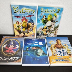 中古品★キッズ向けDVD 5枚セット ディズニー ドリームワークス