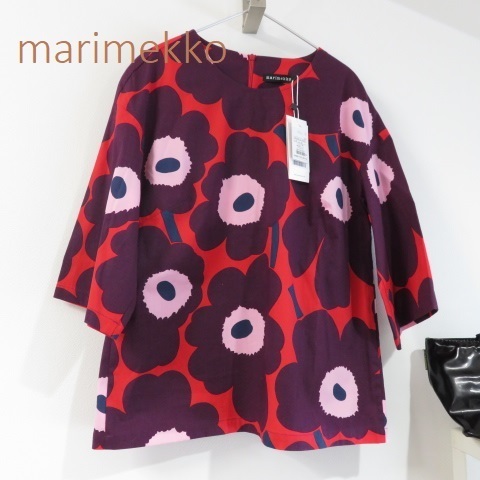 送料込 匿名配送 新品 marimekko マリメッコ ウニッコ　シャツ　プルオーバー　36