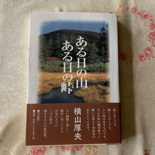 ある日の山ある日の峠 横山厚夫/著
