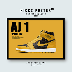 AJ1 エアジョーダン1 ハイ パラン POLLEN キックスポスター 送料無料 AJ1-105