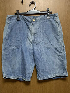 W34 TOMMY HILFIGER DENIM / トミーヒルフィガー デニム 混麻 ヴィンテージ調 ベーカー