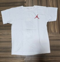 90年代 当時物 NIKE AIR JORDAN Tシャツ Lサイズ ホワイト ジャンプマン ジョーダン フォト オールド ナイキ エアジョーダン 古着_画像2