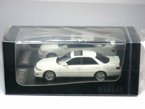 MARK43 1/43 トヨタ マークII ツアラーV (JZX100) 後期型 スーパーホワイトII (PM43148W)