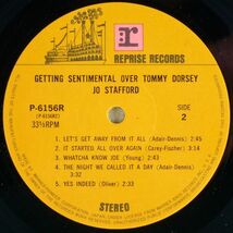 ■ジョー・スタッフォード(Jo Stafford)｜トミーにセンチ(Getting Sentimental Over Tommy Dorsey) ＜LP 1975年 日本盤＞再販盤（1963年）_画像9