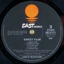 ■レスリー・マッコーエン(Leslie McKeown)｜スイート・ペイン(Sweet Pain) ＜LP 1981年 日本盤＞_画像6