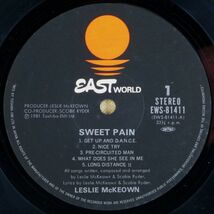 ■レスリー・マッコーエン(Leslie McKeown)｜スイート・ペイン(Sweet Pain) ＜LP 1981年 日本盤＞_画像5