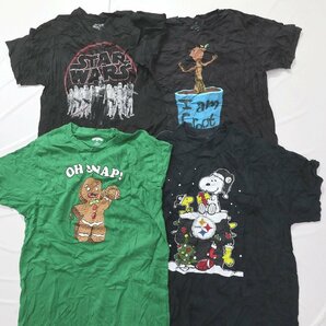 ◎海外キャラ・映画半袖Tシャツ set スティッチ スヌーピー 他 (メンズL/M) 16枚セット まとめ売り 古着卸 1円スタート 最落なし MO0511の画像2