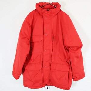 90s Eddie Bauer エディーバウアー ダウン コート アウトドア キャンプ 防寒 アウター レッド ( メンズ S ) 中古 古着 N1629