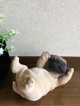 リアルでかわいい犬の置物♪　甘えん坊パグ　ドッグオーナメント_画像5