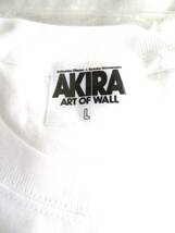 新品 渋谷パルコ PARCO AKIRA ART OF WALL アキラ展 ロング Tシャツ 白 ホワイト サイズL 送料無料_画像4