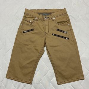 6B【美品】LEE リー 08532 ショートパンツ ハーフパンツ 短パン 半パン 28 ストレッチ ベージュ格安