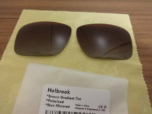  ★オークリー HOLBROOK ホルブルック用 カスタム偏光 レンズ BROWN GRADIENT Color 