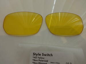 ★オークリー STYLE SWITCH　スタイルスイッチ用 カスタムレンズ　HD YELLOW Color