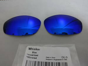 ★オークリー WHISKER/ ウィスカー用 カスタム偏光レンズ DEEP BLUE Color Polarized 新品 