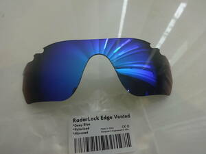 緊急値下げ！★オークリー レーダーロックエッジ ASIAN FIT用 カスタム偏光レンズ　RadarLock Edge VENTED DEEP BLUE Color Polarized