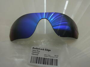 緊急値下げ！★オークリー レーダーロックエッジ ASIAN FIT用 カスタム偏光レンズ　RadarLock Edge DEEP BLUE Color Polarized