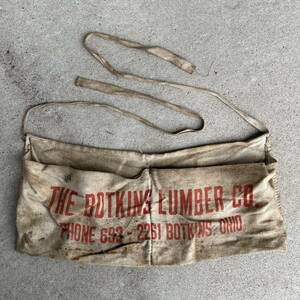 ビンテージ　キャンバス　エプロン　前掛け　the botkins lumber Co. 230616