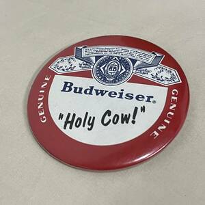 ビンテージ　バドワイザー　ビール　Holy Cow！　缶バッジ　ピンズ　インテリア　雑貨　アンティーク　230617