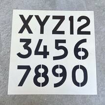 ビンテージ　アルファベット　数字　XYZ　ポスター　インテリア　ディスプレイ　雑貨　アンティーク　230619_画像1
