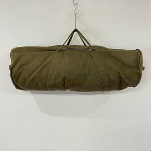  Vintage 60s military ta long zipper canvas Boston bag camp 230621