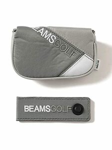 (ビームスゴルフ)BEAMS GOLF/ゴルフグッズ スラッシュ 切り替え パターカバー(ハーフマレット型) メンズ GREY