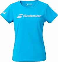 バボラ(Babolat) レディース テニスシャツ CLUBショートスリーブシャツ ブルー XL BWP1530C_画像1