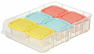 ske-ta- Mini seal container preservation container M 60ml 6 piece set storage rack attaching MMSTR1 3 color 